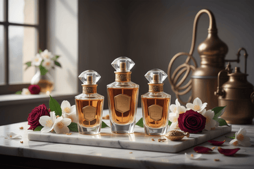 luxury perfume bottle elegant fragrance design