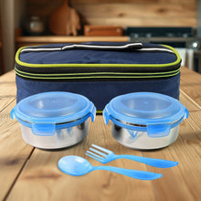 Bite Lunch Box, with Insulated Fabric Lunch Bag & Plastic Spoon, Fork - Indigenous Shop