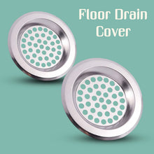 Bathroom Kitchen Stainless Steel Basin Sink Drain Strainer (2 Pc Set) - Indigenous Shop