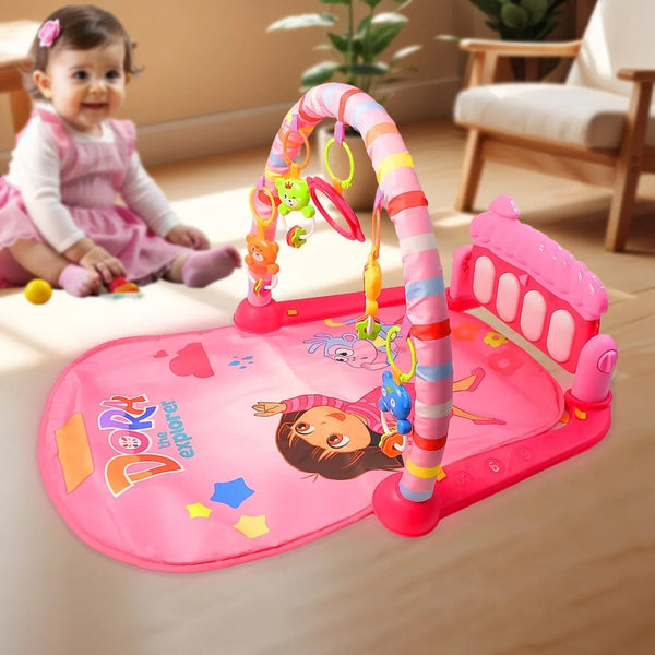 2in1 Baby Kick and Play Piano Gym Mat & Fitness Rack (1 Set) - Indigenous Shop