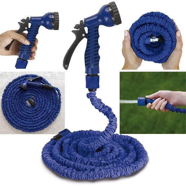 Expandable Magic Garden Hose with Spray Gun, Approx 4 Metre Pipe (1 Set / Mix Color) - Indigenous Shop