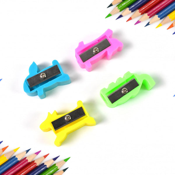 Plastic Small Cute Pencil Sharpener (1 Pc / Mix Design & Color) - Indigenous Shop