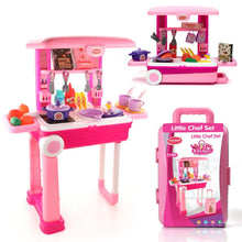 Kitchen Set Kids with Suitcase Role Play Cooking Toy for Girls & Boys (3+) - Indigenous Shop