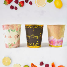 Disposable Paper Cups, Disposable Tea, Coffee Cups (3 Pcs Set / Mix Color) - Indigenous Shop