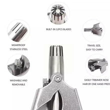 Nose Hair Clipper, Stainless Steel Hair Remover (1 Pc / With Brush & Plastic Case) - Indigenous Shop