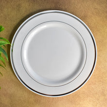 Round Plastic Dinner Plates Wedding Birthday Party Tableware Supplies (6 Pcs Set) - Indigenous Shop