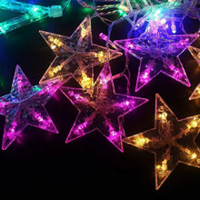 12 Star LED Curtain Lights for Diwali 