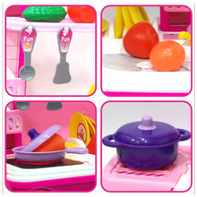 Kitchen Set Kids with Suitcase Role Play Cooking Toy for Girls & Boys (3+) - Indigenous Shop