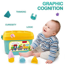 Baby First Block Set Kids Non - Toxic Abcd Geometric Shape Sorting & Stacking (1 Set) - Indigenous Shop
