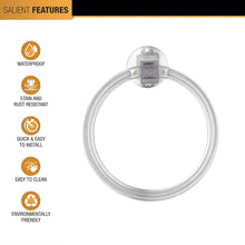 Unbreakable ABS Round Towel Ring Wall Mounted Stand / Holder (1 Pc) - Indigenous Shop