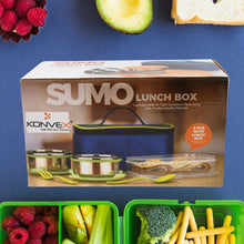 Sumo Lunch Box with Bag – Plastic Lunch Box & Spoon/Fork Set (2 Pc) - Indigenous Shop