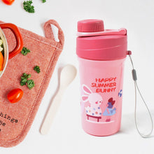 Plastic Lunch Box Leak Proof 2 Compartment with Bottle and Fork (1 Set / Mix Color) - Indigenous Shop