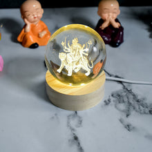 Ambaji 3D Crystal Ball lamps With Base (1 Pc) - Indigenous Shop