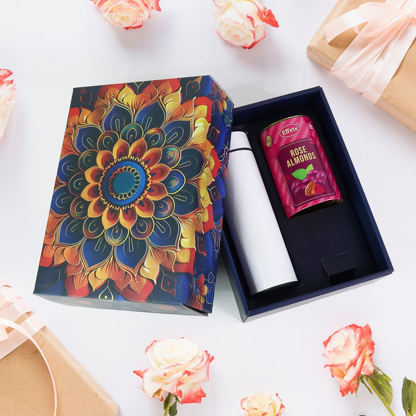 Gift Hamper with Bottle Almonds Chocolate Luxury Gift Set