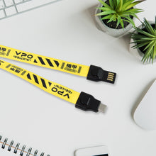 2 in 1 Lanyard Strap USB Charging Cable (1 Pc) - Indigenous Shop