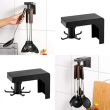 Self Adhesive 360 Degree Rotating Cooking Utensils Holder (1 Pc) - Indigenous Shop