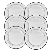 Round Plastic Dinner Plates Wedding Birthday Party Tableware Supplies (6 Pcs Set) - Indigenous Shop