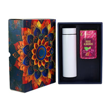 Gift Box for Corporate Gifting, Premium Almonds Chocolate Gift Hamper with Bottle 2 Pc Set