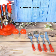 Luxury Cutlery Set for Dining Table Stainless Steel 26 - Piece Set With Stand (1 Set - Indigenous Shop