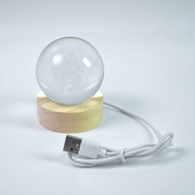 Ambaji 3D Crystal Ball lamps With Base (1 Pc) - Indigenous Shop
