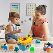 Baby First Block Set Kids Non - Toxic Abcd Geometric Shape Sorting & Stacking (1 Set) - Indigenous Shop