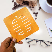 natural bamboo table coaster durable design