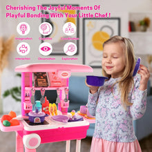 Kitchen Set Kids with Suitcase Role Play Cooking Toy for Girls & Boys (3+) - Indigenous Shop