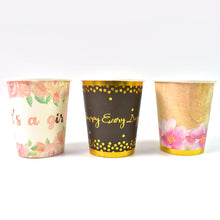 Disposable Paper Cups, Disposable Tea, Coffee Cups (3 Pcs Set / Mix Color) - Indigenous Shop