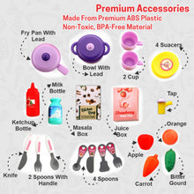 Kitchen Set Kids with Suitcase Role Play Cooking Toy for Girls & Boys (3+) - Indigenous Shop