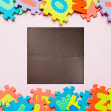Soft foam interlocking puzzle mats in bright colors