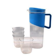 11978_plastic_trans_jug_with_4_glass-white - Indigenous Shop