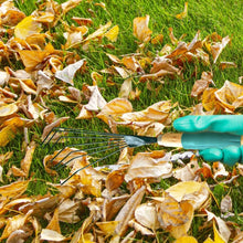 Different angles of stainless steel garden rake