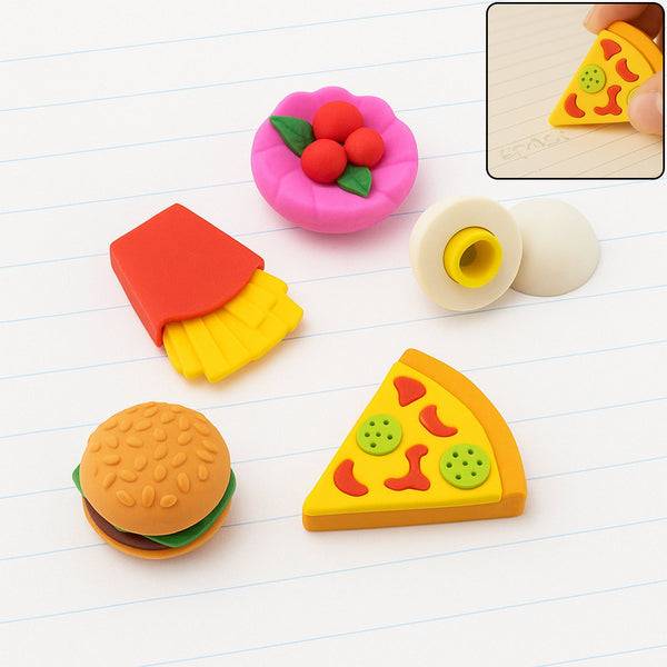 18034_food_shape_eraser_5pc_no1 - Indigenous Shop
