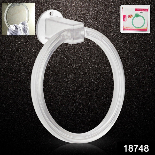 Unbreakable ABS Round Towel Ring Wall Mounted Stand / Holder (1 Pc) - Indigenous Shop