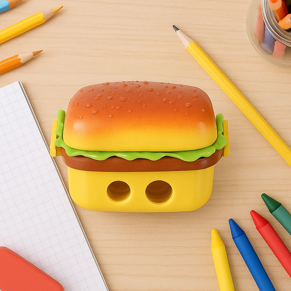 18924_burger_shape_sharpener_with_eraser - Indigenous Shop
