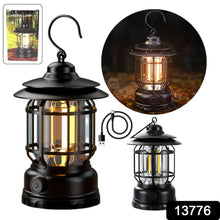 LED Camping Lante Light Retro Style Lighting Battery Type - c Rechargeable (1 Pc) - Indigenous Shop