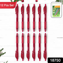 Red Colour Gel Pen Set, Set of 12 Pcs - Indigenous Shop