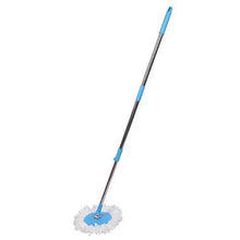Spin mop with rotating head