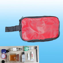 Red travel hand pouch