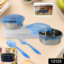 Sumo Lunch Box with Bag – Plastic Lunch Box & Spoon/Fork Set (2 Pc) - Indigenous Shop