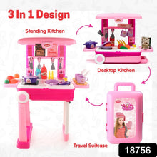 Kitchen Set Kids with Suitcase Role Play Cooking Toy for Girls & Boys (3+) - Indigenous Shop