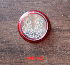 silver pooja coin