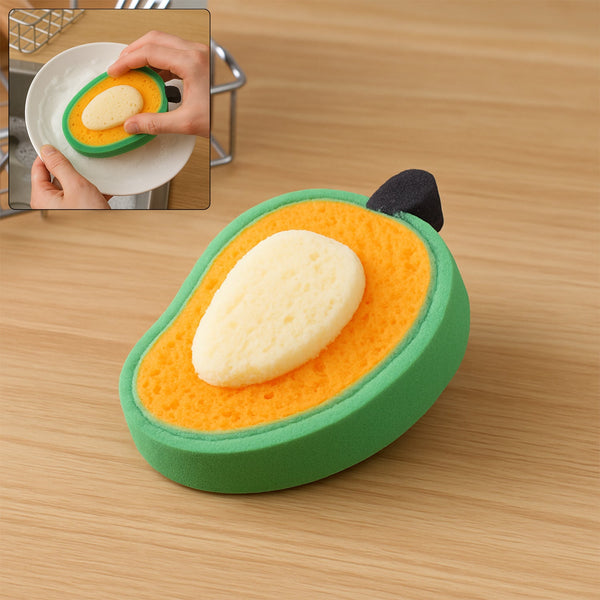 7306_mango_shape_scrub_sponge - Indigenous Shop