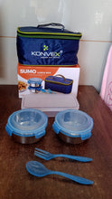 Sumo Lunch Box with Bag – Plastic Lunch Box & Spoon/Fork Set (2 Pc) - Indigenous Shop