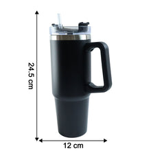 890 ML Large Capacity Insulated Travel Mug / Tumbler Black color (1 Pc)