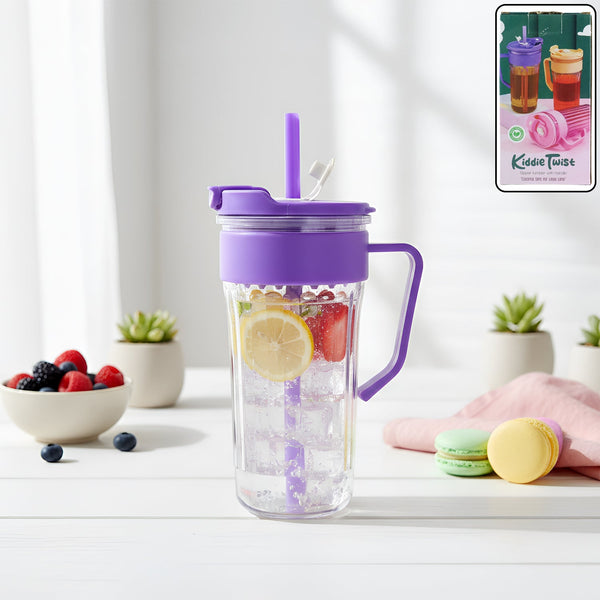 Straw Water Bottle
