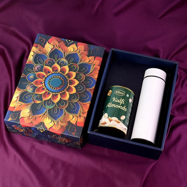 Effete Kulfi Almonds Gift Hamper with Bottle