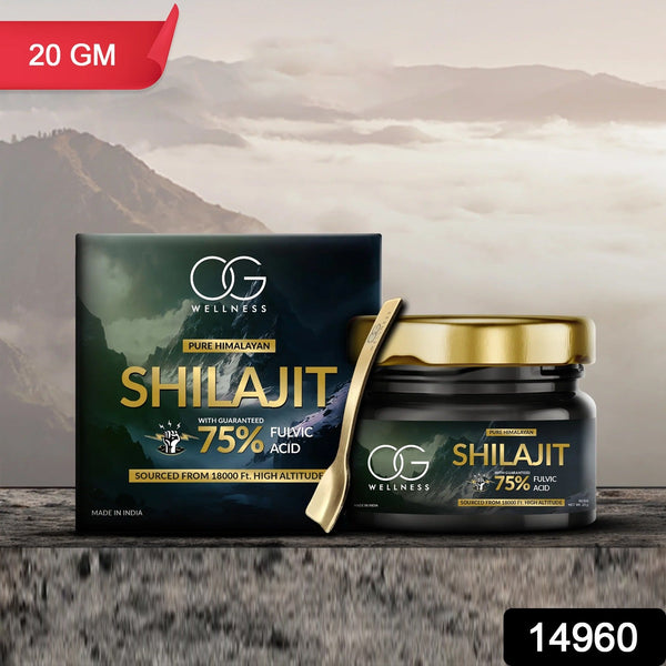 OG Wellness Pure Himalayan Shilajit Resin (20 GM / 1 Pc) - Indigenous Shop