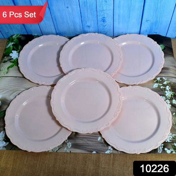 Plastic Dinner Plates Wedding Birthday Party Tableware Supplies (6 Pcs Set) - Indigenous Shop
