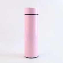 Insulated Hot and Cold Water Bottle.
pink vacuum insulated flask led touch display bottle